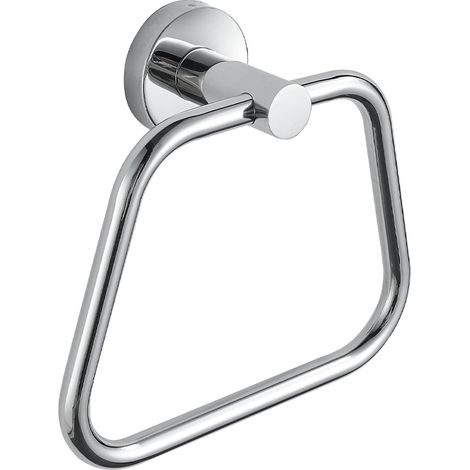 Anneau Porte-Serviettes - Accessoire de Salle de Bain en Acier Inoxydable - Porte-Serviettes Mural avec Design Trapézoïdal - Adapté à la Salle de Bain (1/5)