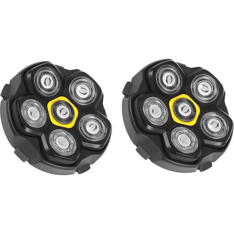 Têtes de rasoir magnétiques à 6 lames de rechange pour de nombreux rasoirs électriques magnétiques 6D, compatibles avec DOAO, Kensen, JoyKoi et Kibiy. (2 pièce) (1/5)