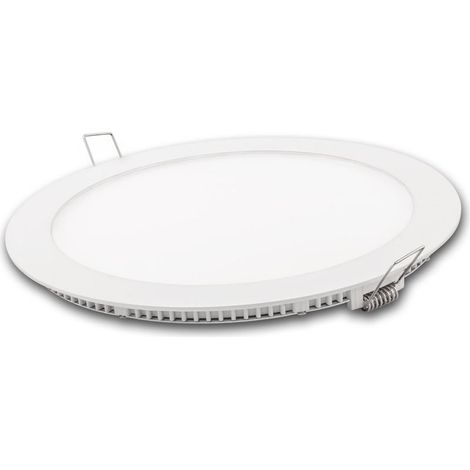 Downlight LED rond Matel blanc 12w neutre (1/2)