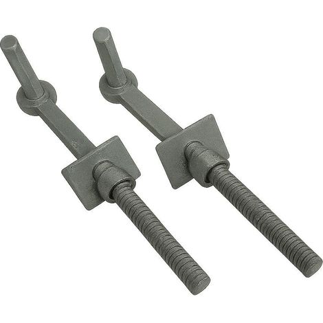 Galvanised Field Gate Hook to Bolts X2 11" (Pair Heavy Duty Fieldgate Hinge Hanger)