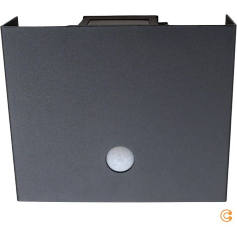 [GEBRAUCHT] B-Ware Just Light Aussenleuchte Wandleuchte Led Sensorlampe Akku Schwarz Aluminium Usb