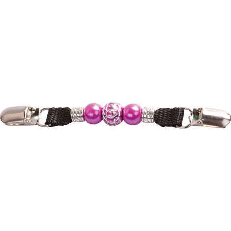 Pince dossard à perles Fuchsia