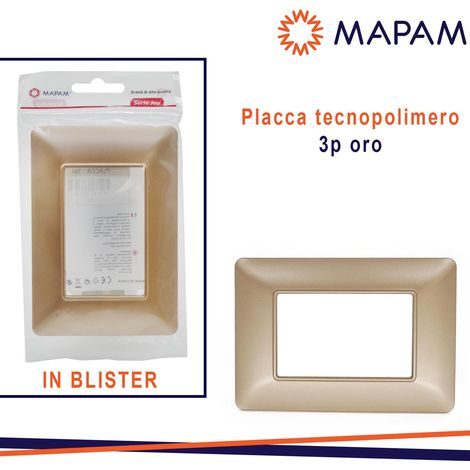 PLACCA 8003-08 3P ORO/MTX TECN T3 JOY IN BLISTER