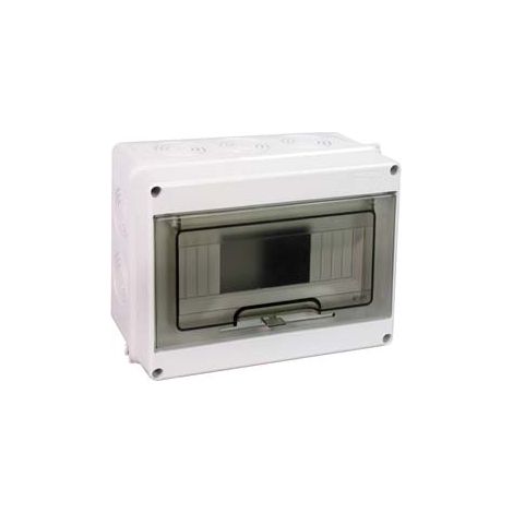 CENTRALINO DA PARETE CON SPORTELLO FUME' IP65 SERIE ITALIA  mm.200x90x160h. per 4/8 moduli  11W (92.08)    MARLANVIL