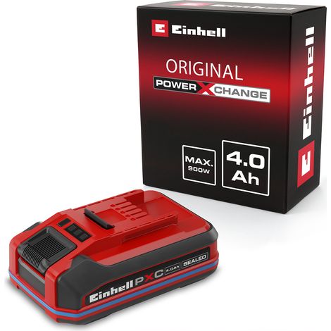 Original Einhell Akku PXC+ 18 V 4,0 Ah SEALED (900 W, Power X-Change, wasser- & staubgeschützt, Schutzklasse IP57, Li-Ion, Plus-Technologie, ABS, LED-Anzeige, ohne Ladegerät) (1/5)