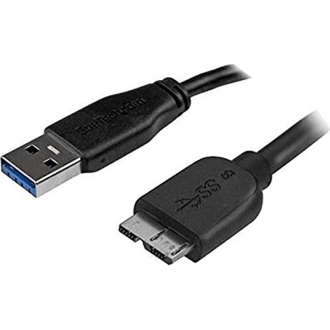 StarTech.com USB3AUB50CMS - Câble slim USB 3.0 Type-A vers micro USB 3.0 B (Mâle/Mâle - 0.5 m) (1/5)