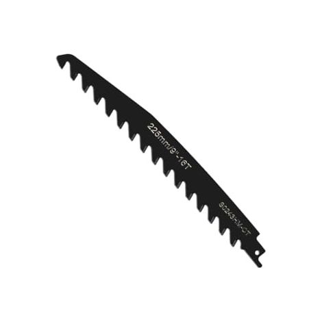 Lames de scie sabre, pour pierre en acier au carbure, à brique, pour couper la pierre, la brique, le béton, le béton cellulaire (noir, 225 mm) (1/5)