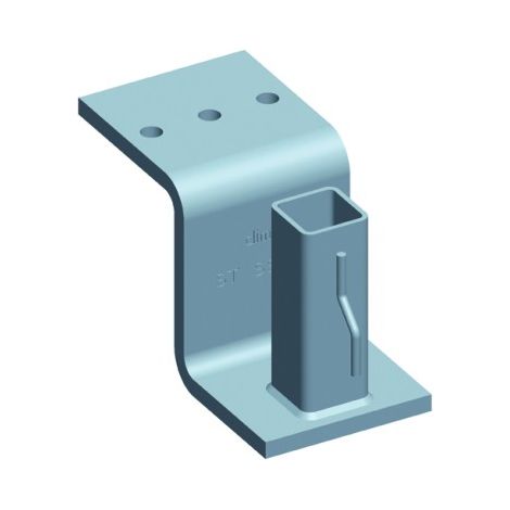 DIMOS - Support Z 355 pour potelet carré 30x30mm (hors fixation) - 190 mm