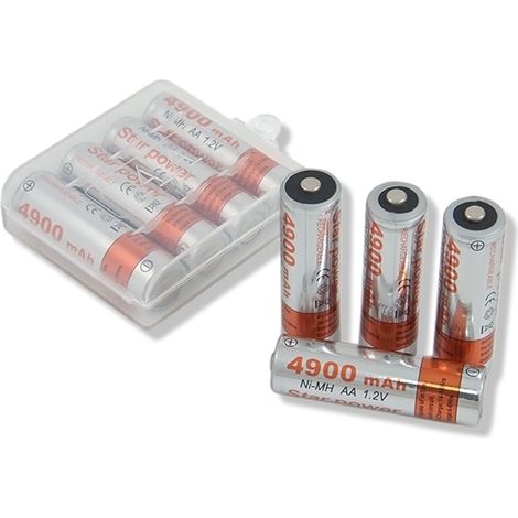 BC56A 4xAKU AA STAR POWER 4900MAH NI-MH