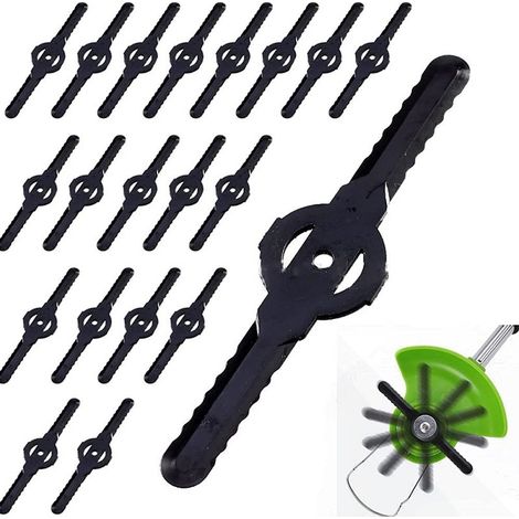 30PCS Lame en Plastique de Tondeuse à Gazon Lames De Rechange pour Coupe-Bordures Lame de Rechange pour les taille-bordures,DOLASO (1/3)