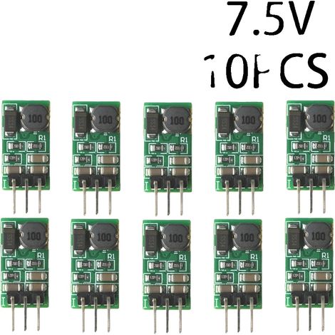 Modulo convertitore DC-DC step-down, tensione regolabile, uscita 1A, 7,5V, 10 pezzi (1/2)