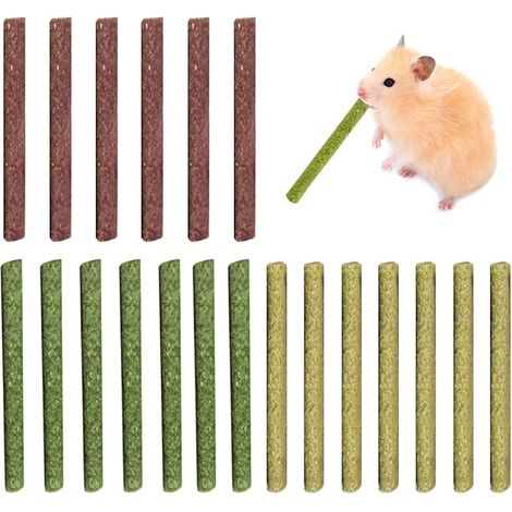 Hay Sticks Chew Toy for Rabbit, Guinea Pig Hamster Chinchilla Rabbit Treat (1/5)
