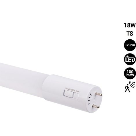 Tubo LED 120cm T8 Con Sensor De Movimiento Microondas - 18W