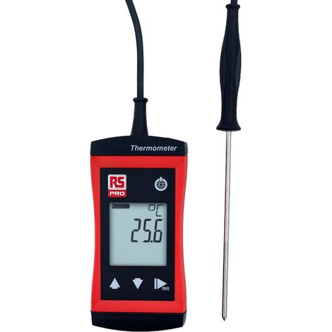 Thermomètre numérique RS PRO RS 1710, 1 voie de mesure pour T ( Prix pour 1 ) (1/2)