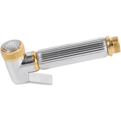 Bidet-Handbrause Messing Chrom, Halterung, Anschluss 1/2 Zoll (1/4)