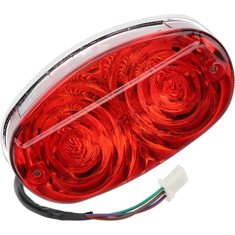 Feu stop arrière pour moto, compatible avec quads 50cc, 70cc, 90cc, 110cc, 150cc, 200cc et 250cc. (1/5)