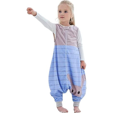 Sac de couchage enfant avec jambes, pyjama chaud et doux, sac de couchage d'hiver -r (1/5)