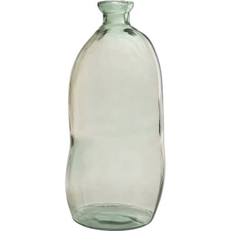 Vase en verre vert d eau décoratif - vert d eau (1/4)