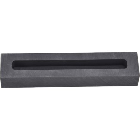 Bac à graphite pour lingots de métal en bande, dimensions extérieures 120×25×17 mm, dimensions intérieures 100×10×10 mm (1/5)