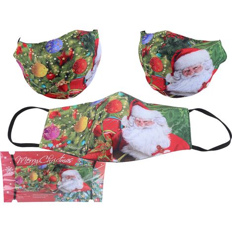 Maschera protettiva Decorazione natalizia con motivo pupazzo di neve PER NATALE CASA (1/2)