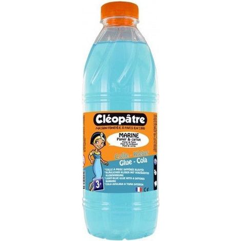 Colle vinylique - CLEOPATRE - 1 kg - transparente Bleutée - séchage lent - précision de travail