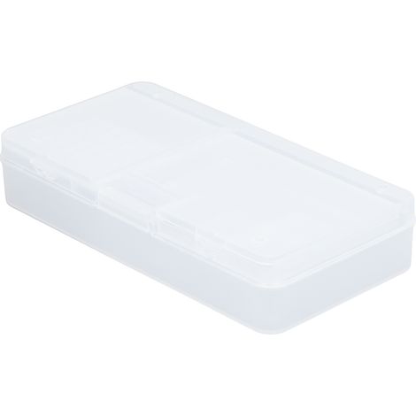 3-teilige transparente Aufbewahrungsbox für Schrauben, Beschläge und Ersatzteile, Organizer für elektronische Bauteile aus Kunststoff. (1/5)