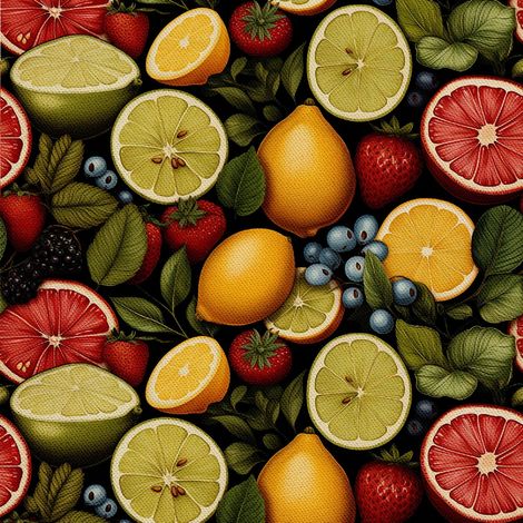 Tela decorativa para exteriores Oxford - Motivo frutal DX6658 (1/5)