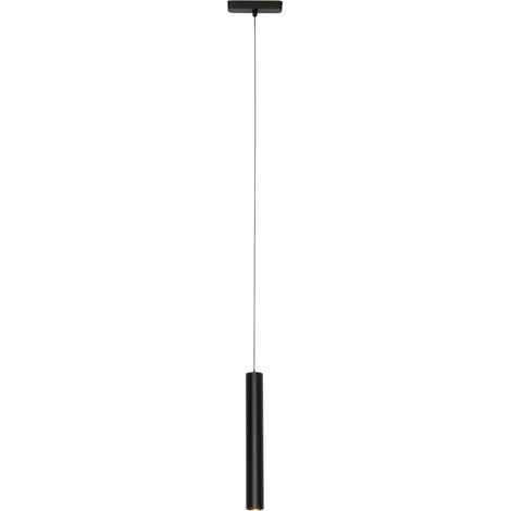QAZQA Moderno Luz colgante moderna negra para sistema de raíl monofásico 4.5W 3000K - Magnetic Cassie Alargada Incluye LED Max. 1 x 5.1 Watt (1/4)