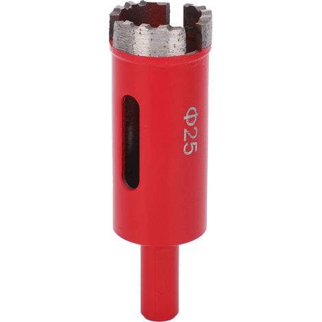 Foret diamanté à dents ondulées pour carrelage, marbre et granit, scie cloche, outil de perçage, fraise, diamètre 25 mm (1/5)