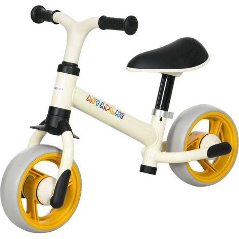 Vélo d'équilibre pour bébé siège réglable roues EVA jouet enfant pour bébé 18-48 mois pour garçons et filles orange (1/5)