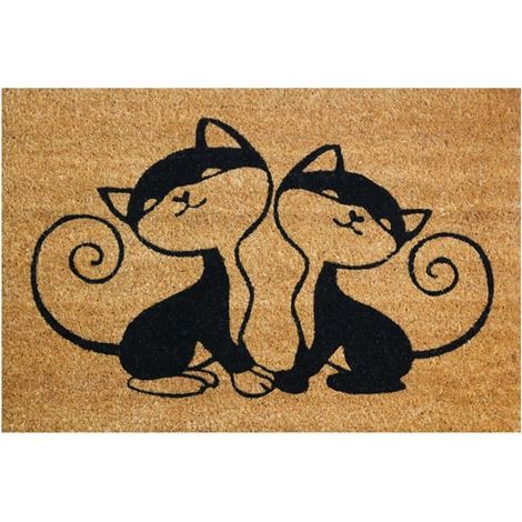 TAPIS COCO NATUREL CHATS 40X60CM ID MAT-ID GROUP COCON4060CHATS