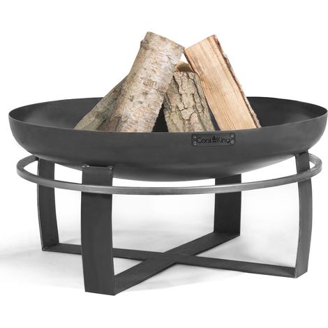 Braséro extérieur VIKING, acier naturel, 60cm de diamètre, CookKing, 111260 (1/5)