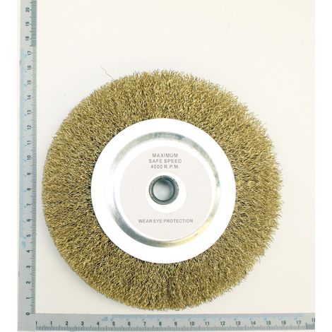 Spazzola metallica 150 x 13.5 x 12.7mm per smerigliatrice sm150lb Scheppach