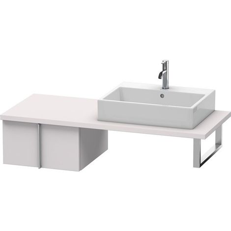 VERO mobile basso consolle 285x500x518mm lilla satinato bianco