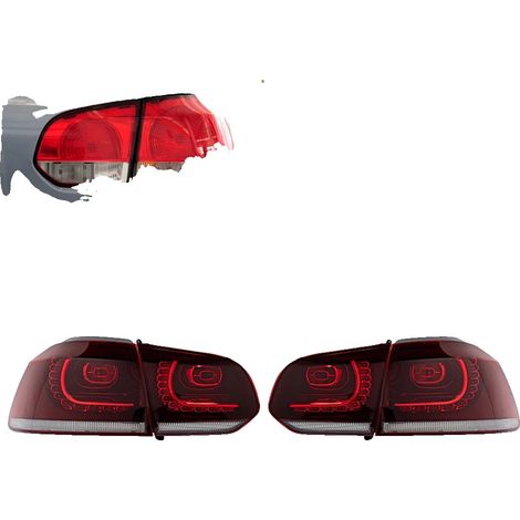 Conjunto de luces traseras, material LED, certificado de seguridad, ROJO, Dinámico (1/2)