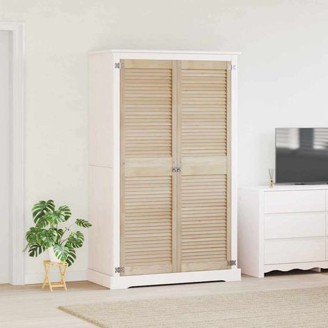 Schranktür 2 pcs Natur 170 x 2,1 x 49,5 cm Massives Kiefernholz
