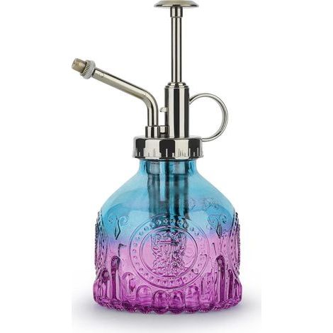 Brumisateur de plantes d'intérieur 200 ml en verre, pompe vaporisateur - Bleu violet (1/5)