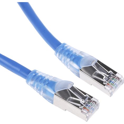 Câble Ethernet cat 5e Avec connecteur gaine PVC Bleu / , F/UTP, 2m ( Prix pour 1 )