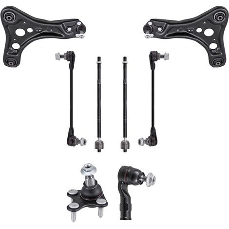 KIT BRACCIO OSCILLANTE 8 PEZZI COMPATIBILE CON AUDI Q4 suv(f4b) / Kit Sospensione Completo OE/OEM / Bracci Oscillanti + Testine Sterzo / Sostituzione Diretta OEM