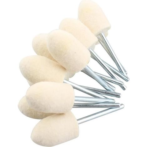 Kit de polissage en feutre 12 pcs 12 mm - ZVD - Conique - Bijoux, Verre, Pierre (1/4)
