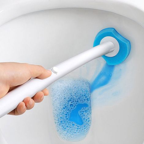 TRADE SHOP - Set Testine Ricambio Scopino Wc Autopulente Intelligente Usa E Getta Ricariche - (1/5)