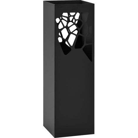 vidaXL Porta Ombrelli Stile Pietre in Acciaio Nero