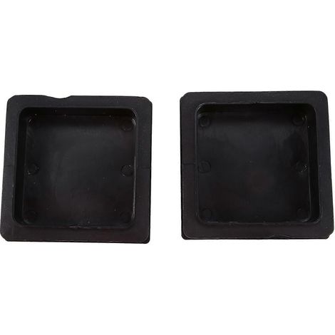 Embouts de tube carrés nervurés en plastique 100 mm x 100 mm (2 pièces) (1/5)