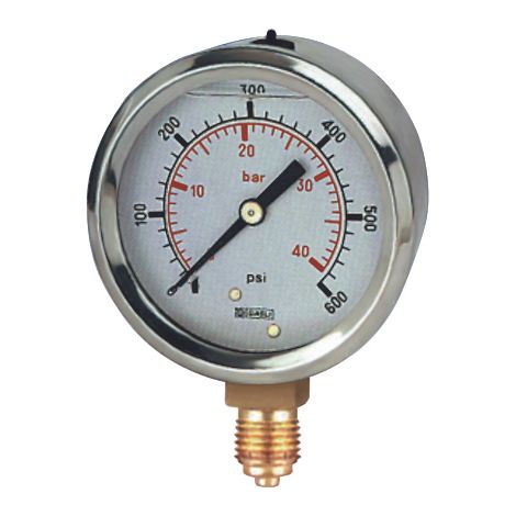 Manomètre RS PRO, 0psi à 200psi, Ø cadran 100mm ( Prix pour 1 )