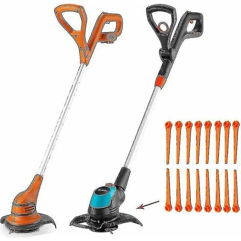 Packung mit 100 Ersatzklingen aus Kunststoff für Gardena Freischneider 9823, 9825, 9820 und 9821 (70 mm). (1/4)