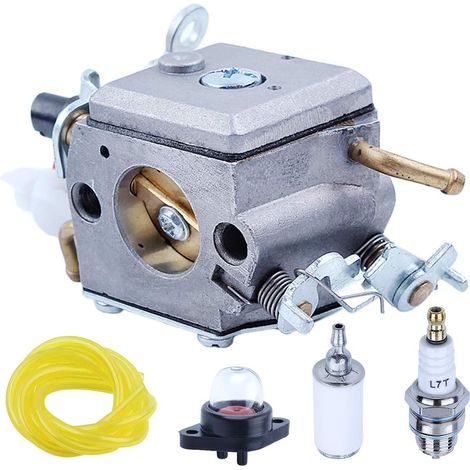 Carburateur Adefol pour Husqvarna 340 345 E 346XP 350 188-513 EPA 353 amorce, tuyau de carburant et kit de filtre tronçonneuse à essence (1/5)