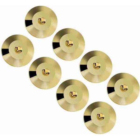 Coussinets De Base - Cuivre Pur - 25 mm x 4 mm - Pour Haut-Parleurs Amplificateurs Lecteurs DVD - 8 Pièces (1/5)