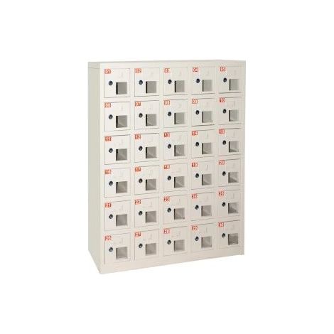 Custodia tablet Link BOX 30 ALLOGGIAMENTI IN METALLO CON FINESTRA, CHIUSURA CHIAVE, MISURE 110.5X23X90