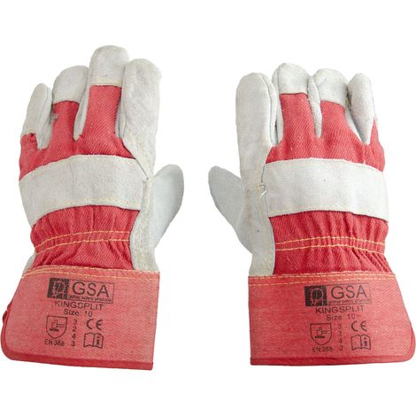 Guanti da lavoro Kingsplit 10 in denim rosso (1/3)