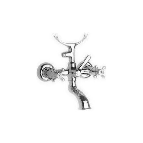 Miscelatore da bagno/doccia a parete con uscite F 3/4" Cromato (1/2)